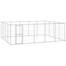 Outdoor Dog Kennel Galvanized Steel 260.5 ft²