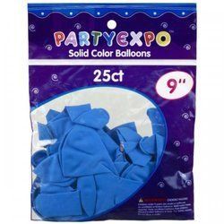 25 Count 9 Inch Balloons In Light Blue (pack of 24)