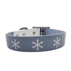 Biothane Buckle Dog Collar (Color: Snowflake, size: XSmall 10-12 inches)