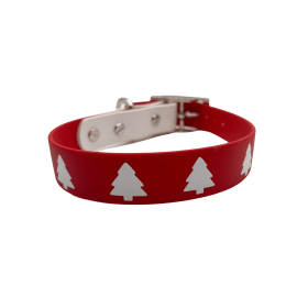 Biothane Buckle Dog Collar (Color: Christmas Tree, size: XL 17-19 inches)