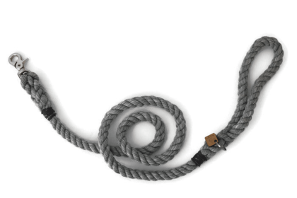 Rope Dog Leash (Color: Grey, size: 6 ft)