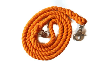 Single Color Rope Dog Leash (Color: orange, size: 5 ft)