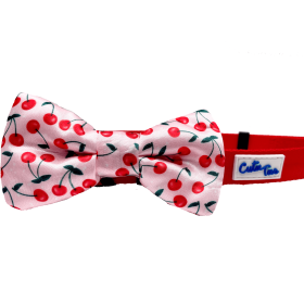 Cutie Ties Dog Bow Tie (Color: Cherries Print, size: one size)