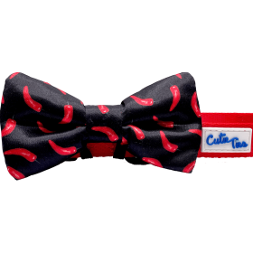 Cutie Ties Dog Bow Tie (Color: Chili Peppers, size: one size)