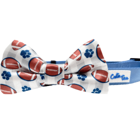 Cutie Ties Dog Bow Tie (Color: Football, size: one size)