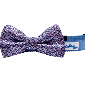 Cutie Ties Dog Bow Tie (Color: Pink & Blue, size: one size)