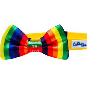 Cutie Ties Dog Bow Tie (Color: Pride Flag, size: one size)