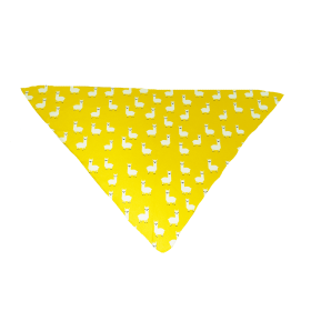 Cutie Ties Tie On Dog Bandana (Color: Llama Yellow, size: small)