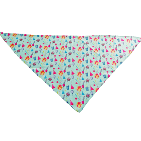 Cutie Ties Tie On Dog Bandana (Color: Happy Birthday, size: large)