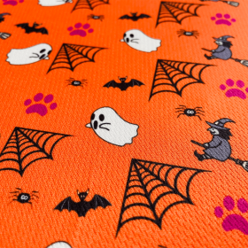 Cutie Ties Tie On Dog Bandana (Color: Spooky Halloween Orange, size: large)