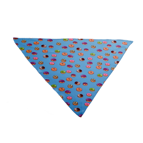 Cutie Ties Tie On Dog Bandana (Color: Donuts, size: small)