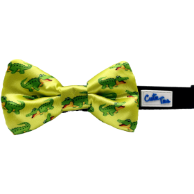 Cutie Ties Dog Bow Tie (Color: yellow, size: one size)