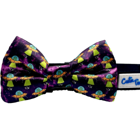 Cutie Ties Dog Bow Tie (Color: Alien, size: one size)