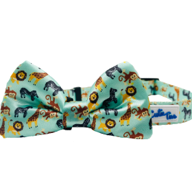 Cutie Ties Dog Bow Tie (Color: Zoo Furiends, size: one size)