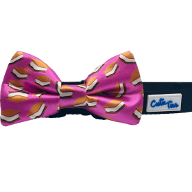 Cutie Ties Dog Bow Tie (Color: S'mores Purple, size: one size)