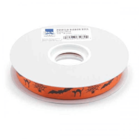 50-Yard Printed Ribbon Rolls (Color: Halloween, size: 50 Yards)