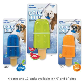 Cool Pup Toy Mini Popsicle (Color: orange, size: Mini)