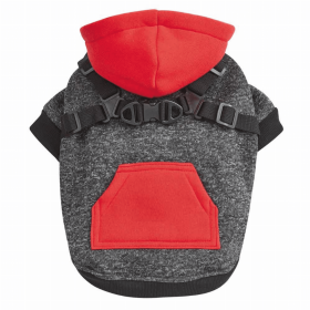 GG Harness Hoodie (Color: Red, size: small)