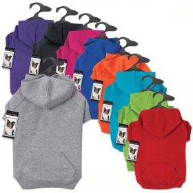 Zack & Zoey Basic Hoodie (Color: pink, size: Xsmall)