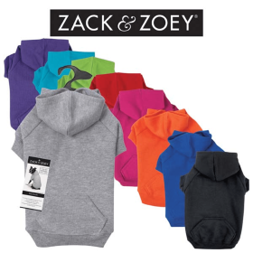 Zack & Zoey Basic Hoodie (Color: dark blue, size: large)