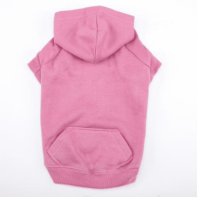 Casual Canine Basic Hoodie (Color: pink, size: Xsmall)