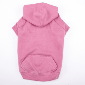 Casual Canine Basic Hoodie (Color: pink, size: small)