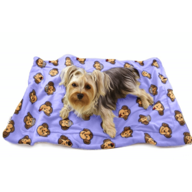 Silly Monkey Ultra-Plush Blanket (Color: lavender, size: small)