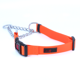 Play Martingale Collar (Color: orange, size: 16"-22" x 1")