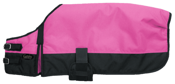 Gatsby 600D Ripstop Waterproof Dog Blanket (Color: Hot Pink / Black, size: large)