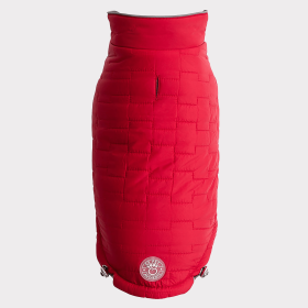 GF Pet Reversible ElastoFit Chalet Jacket (Color: Red, size: small)