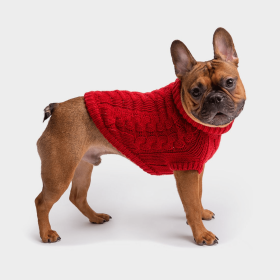 GF Pet Chalet Dog Sweater (Color: Red, size: 3XL)