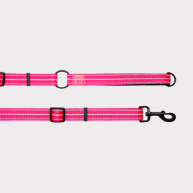 GF Pet Reflective Leash - EEZY-6 (Color: Neon Pink, size: XS/Small)