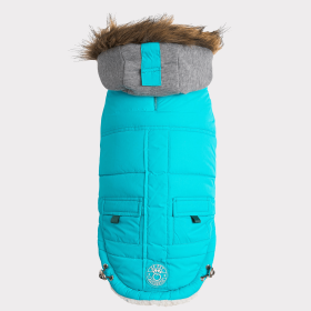 GF Pet  Winter Sailor Parka (Color: Aqua, size: 3XL)