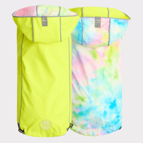 GF Pet Reversible Raincoat (Color: Neon Yellow, size: XS)