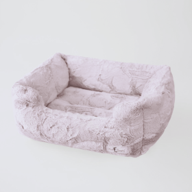 Luxe Dog Bed (Color: Blush, size: small)