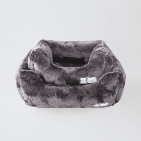 Luxe Dog Bed (Color: Pewter, size: small)