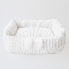 Dolce Dog Bed (Color: Ivory, size: one size)