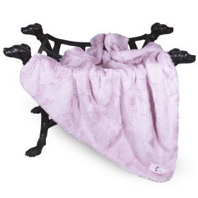 Luxe Dog Blanket (Color: Blush, size: small)