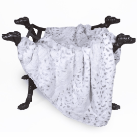 Deluxe Dog Blanket (Color: Pearl Leo, size: small)