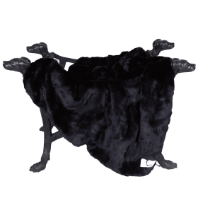 Bella Dog Blanket (Color: black, size: small)