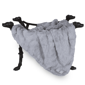 Bella Dog Blanket (Color: Silver, size: Throw)