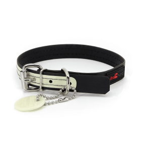 Play Glow Collar (Color: black, size: 3/4"x12")