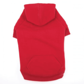 Casual Canine Basic Hoodie (Color: Red, size: XXL)