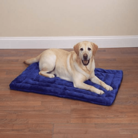 Slumber Pet Plush Mat (Color: Blue, size: 18x13In)