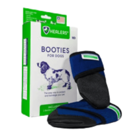 Healers Medical Dog Booties (Color: Blue, size: large)