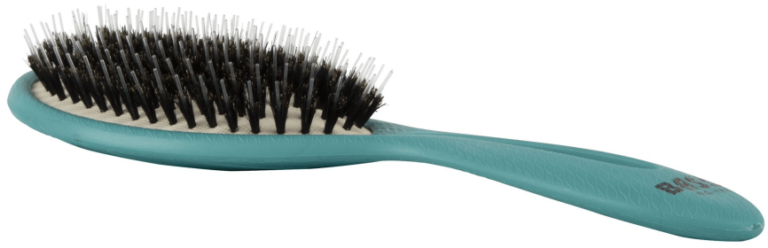 Bass Brushes- The BIO-FLEX Shine Shine & Condition Hair Brush Oval Shape (Color: Green)