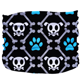 Bone Dogger Pup Scruff (Color: Black,Grey,Blue, size: XS)